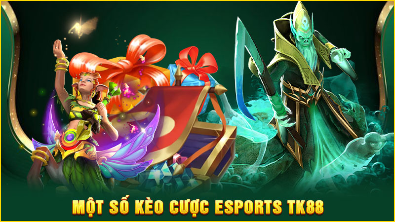 một số kèo cược esports tk88